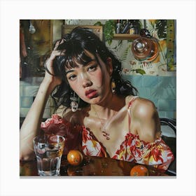 Asian Girl Canvas Print