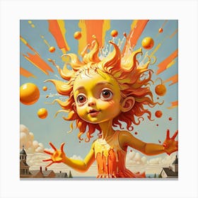 'Sunshine Girl' Canvas Print