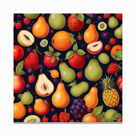 Fruits pattern 1 Canvas Print