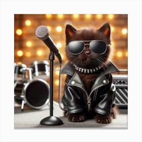 Cat Rocker Canvas Print