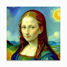 Rebirth of an Icon The Young Mona Lisa Canvas Print