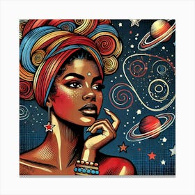 Stelliryn Celestial Portrait Canvas Print