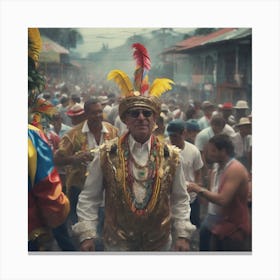 Man In A Costume 3 Canvas Print