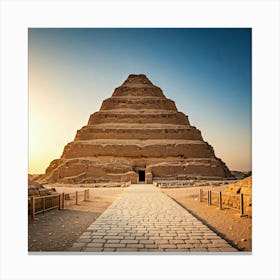 Pyramid Of Saqqara Canvas Print