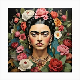 Frida Kahlo paintings Canvas Print