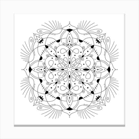 Mandala Traditional Motif Canvas Print