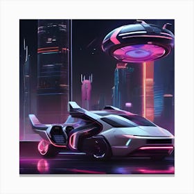 Futuristic Car 1 Canvas Print