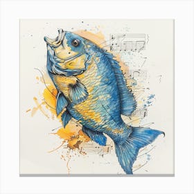 Blue Bass 1 Canvas Print