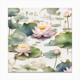 Lotuses 4 Canvas Print