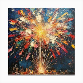 Fireworks 3 Canvas Print