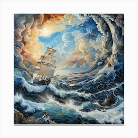 Stormy Seas Canvas Print