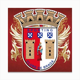 S.C. Braga Logo Wall Art 14 Canvas Print