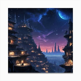 Fantasy City Canvas Print