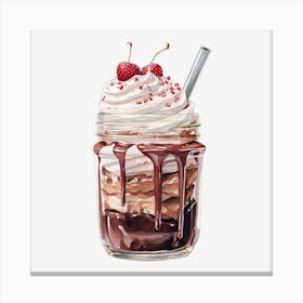 Ice Cream Sundae 18 Canvas Print