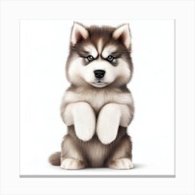 Husky Puppy 2 Canvas Print