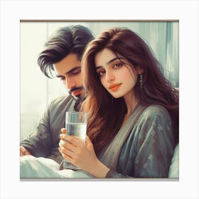 Pakistani Couple Canvas Print