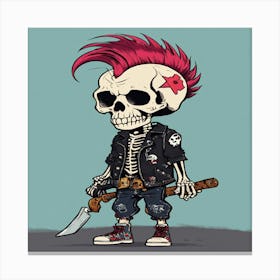 Skeleton Canvas Print