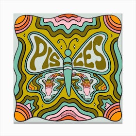 Pisces Butterfly Canvas Print