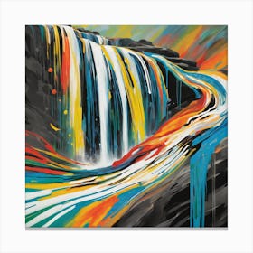 Rainbow Waterfall Canvas Print