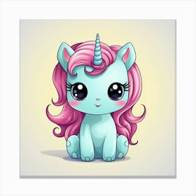 Cute Unicorn 784 Canvas Print