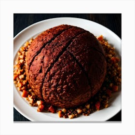 Ball Of Meat Canvas Print