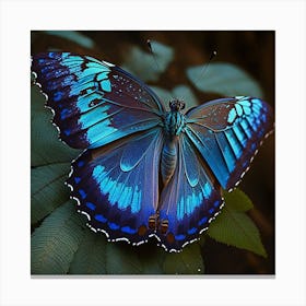 Blue Butterfly 1 Canvas Print