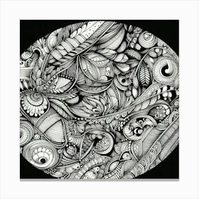 Doodle Art Canvas Print