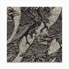 Ravens 3 Canvas Print