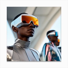 Futuristic Women 6 Canvas Print