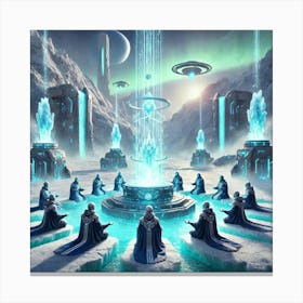 Preservation Of Balance Icebound Order Canvas Print