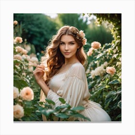 Happy Women In Nature Canvas Print