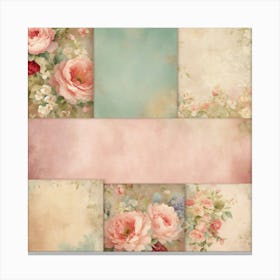 Shabby Floral Pastel wallPaper Bundle In The Style Of (2) 2024 05 05t175823 Canvas Print