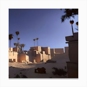 Desert City Canvas Print