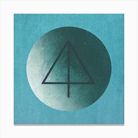 Circle With A Triangle Canvas Print