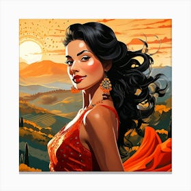 Exotic Beauty Artwork 11 Canvas Print