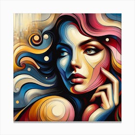 Abstract Of A Woman 17 Canvas Print