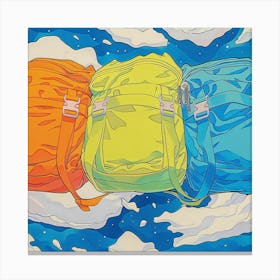 Backpacks In The Sky Canvas Print