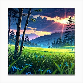 Landscape Hd Wallpaper Canvas Print