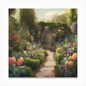 Into The Garden 1 Canvas Print