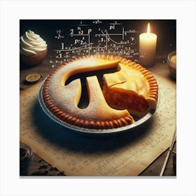 Pi Pie 1 Canvas Print