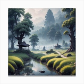 Chinese Landscape Canvas Print