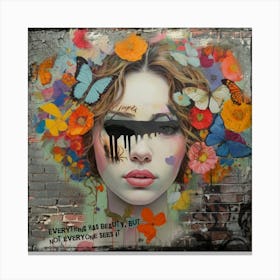 Can’t see beauty Canvas Print