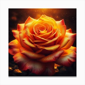 Rose In The Sun Canvas Print