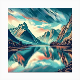 Calm Cascades 12 Canvas Print