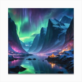Fantasy Northern Lights Canvas Print