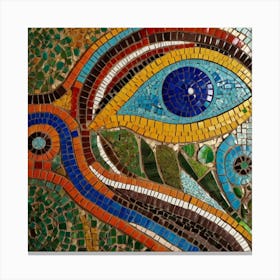 Mosaic Eye Canvas Print