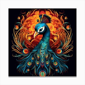 Peacock 10 Canvas Print