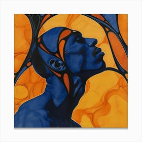 Blue And Orange 1 Canvas Print