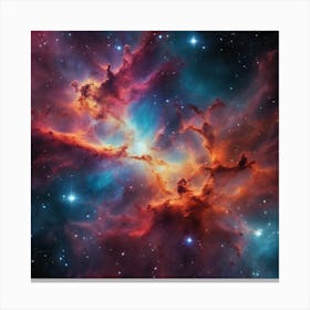 774184 Glowing Nebula Of Vibrant Gas And Dust, Celestial, Xl 1024 V1 0 Canvas Print