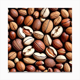 Nuts As A Logo (14) Canvas Print